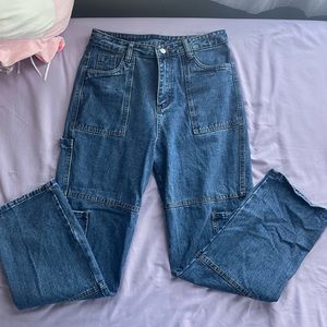 These jeans are from shein, there great quality and very cute.